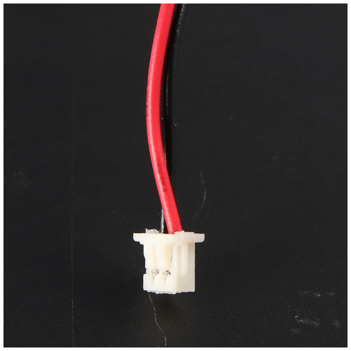 AccuCell CMOS Batterie CR2032 mit Stecker, Backup Lithium Batterie, Stecker ca. 3,2x4mm, Kabellänge 7 cm