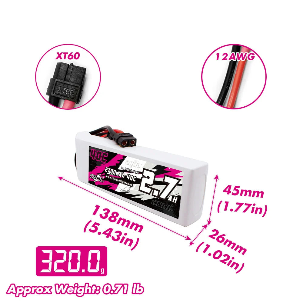 2700mAh / 4S / XT60