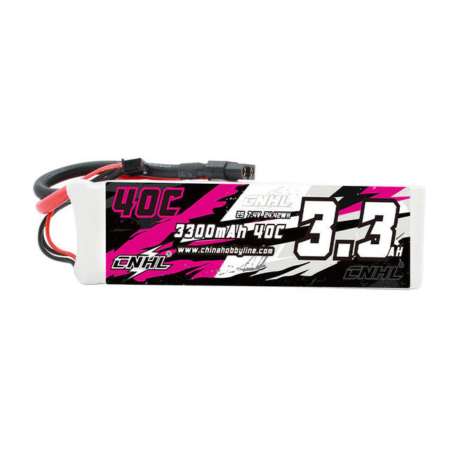 CNHL 3300mAh 7,4V 2S LiPo-Akku 40C mit XT60-Stecker