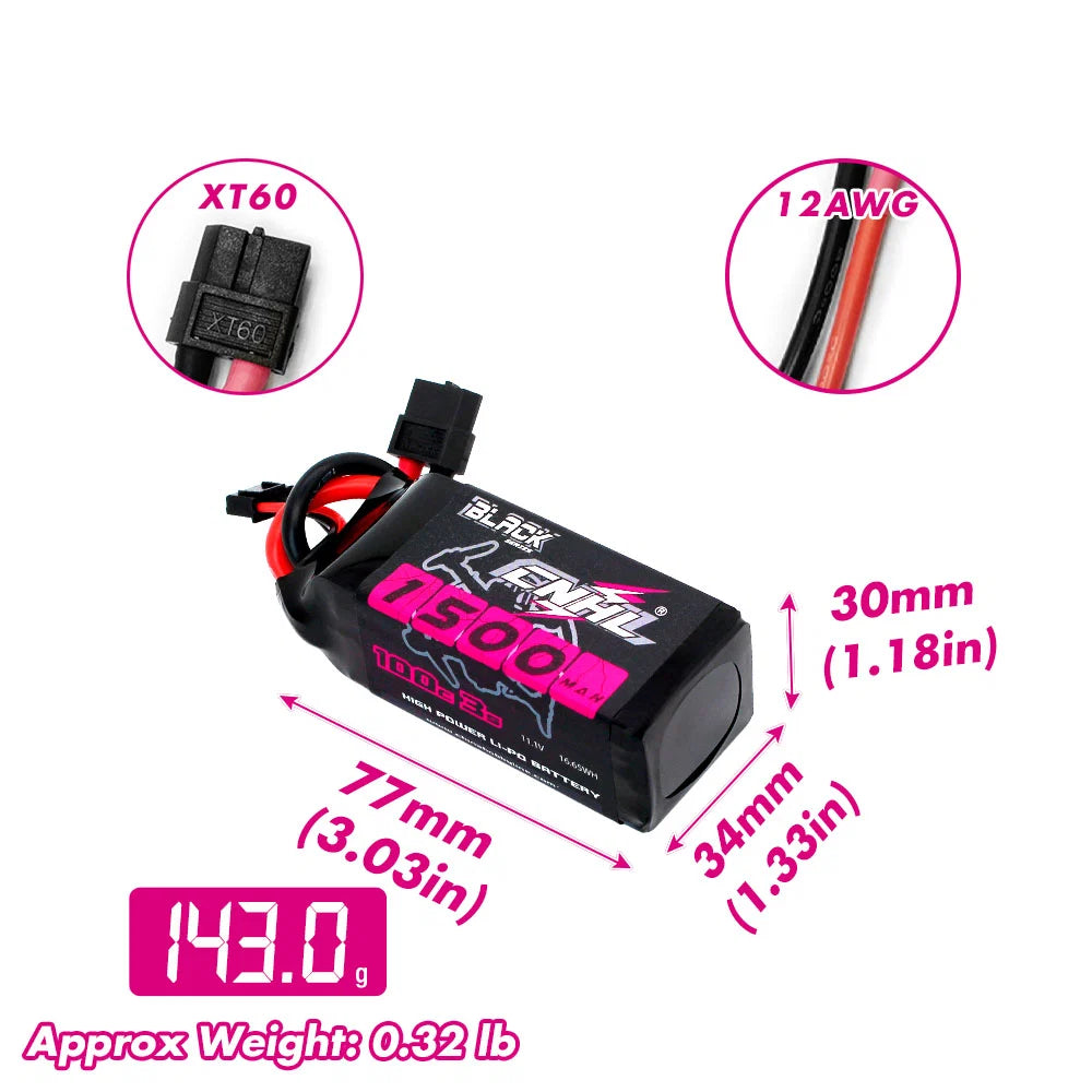 1500mAh / 3S / XT60