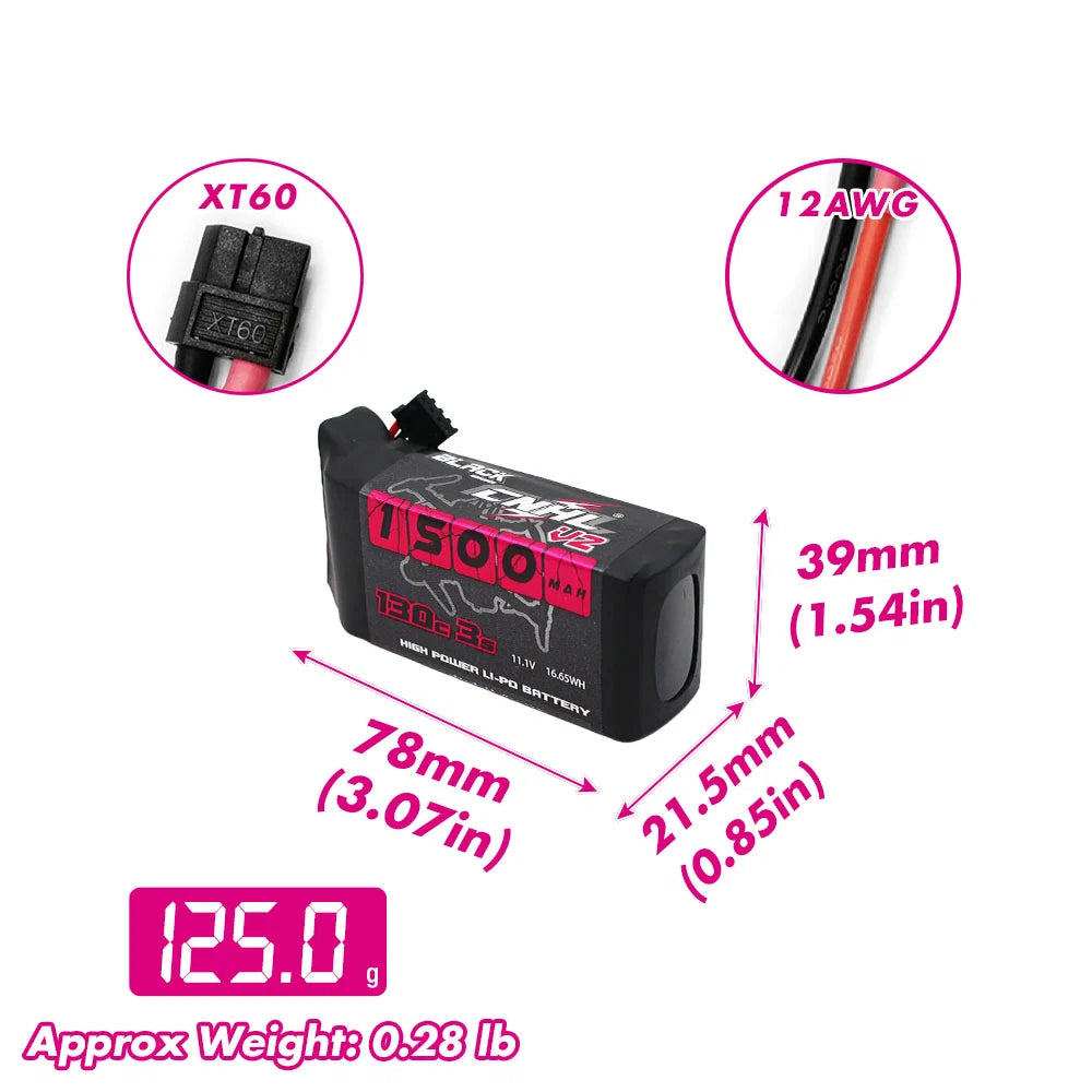 1500mAh / 3S / XT60