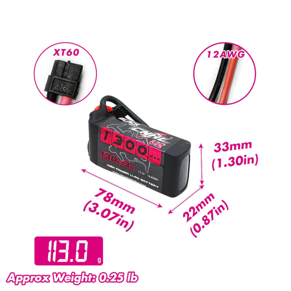 1300mAh / 3S / XT60