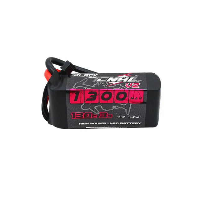 CNHL Black Series V2.0 1300 mAh 11,1 V 3S 130C LiPo-Akku mit XT60-Stecker