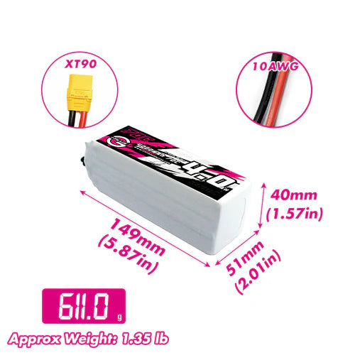 4000mAh / 6S / XT90