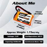 650mAh / 2S / XT30U