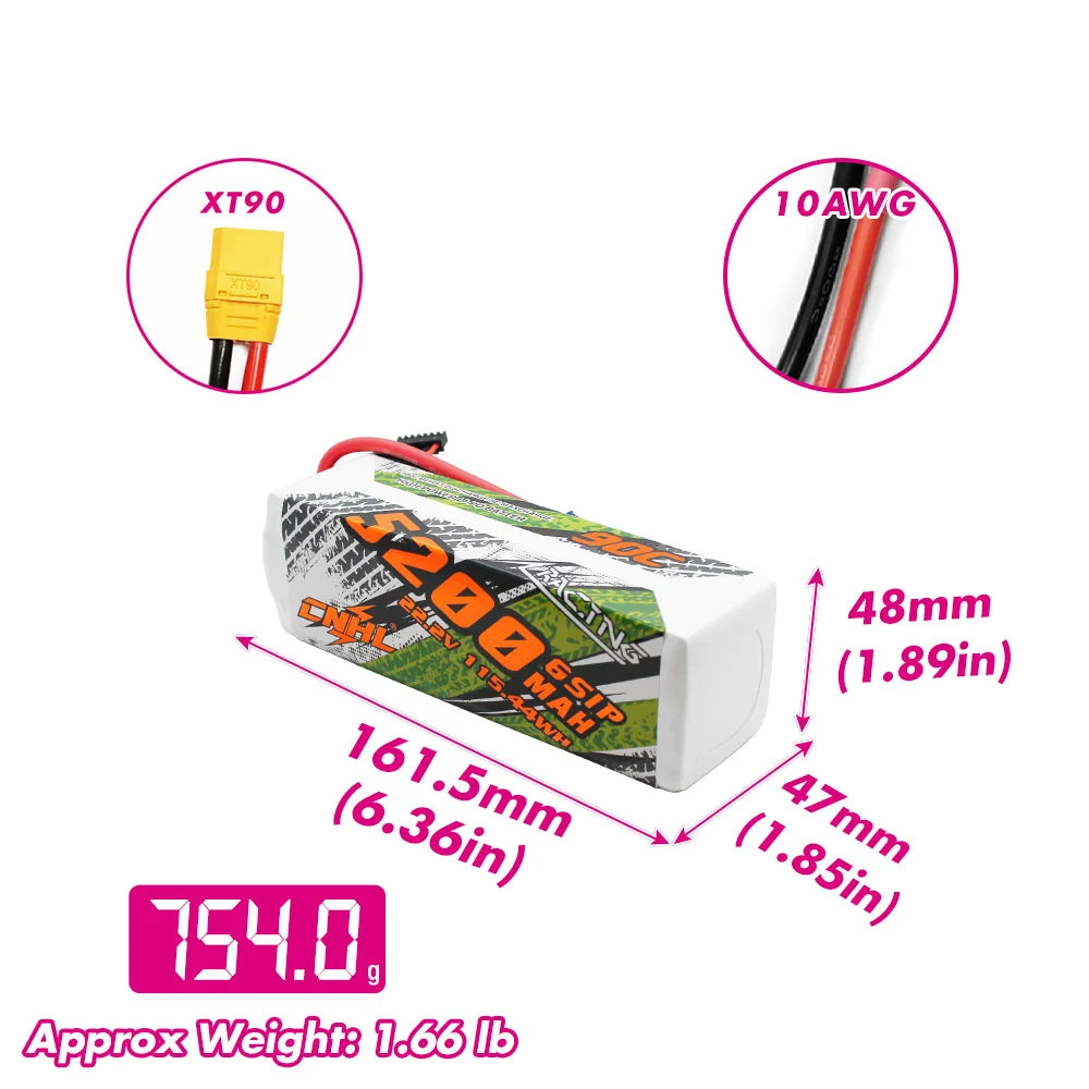 5200mAh / 6S / XT90
