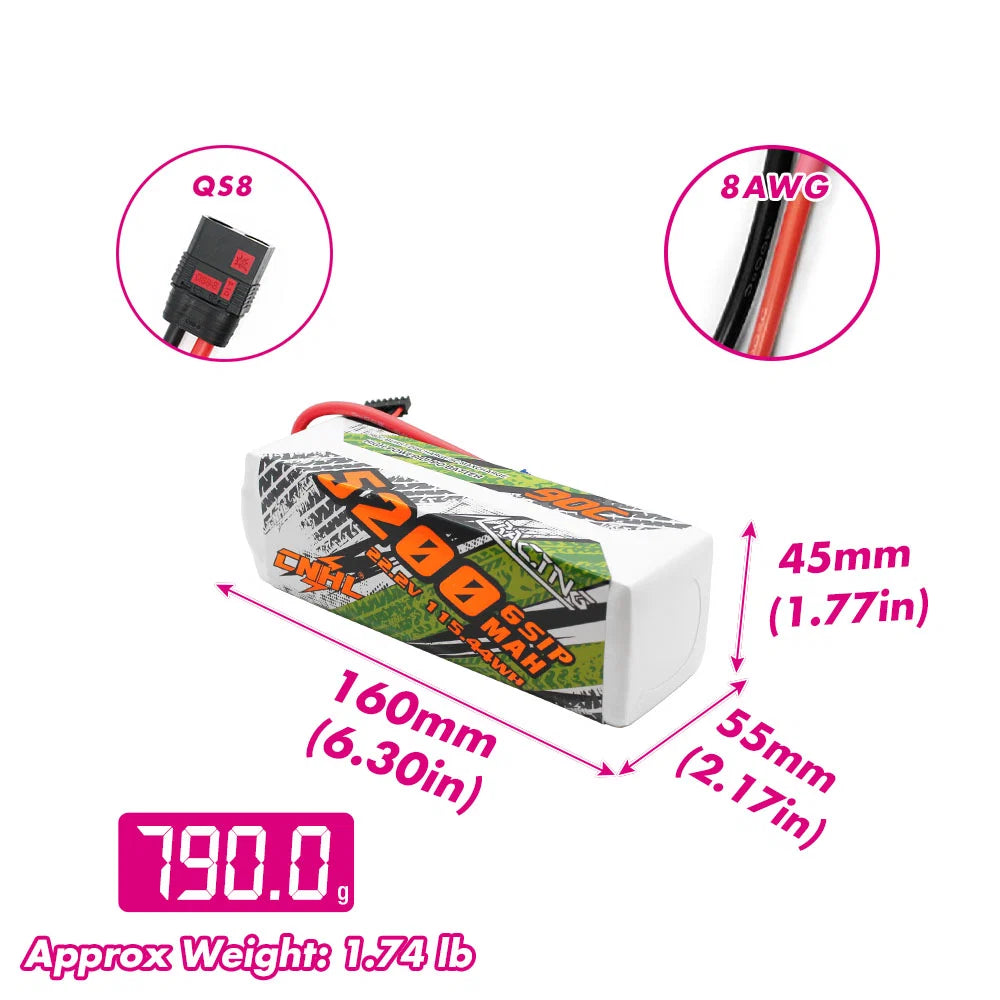 5200mAh / 6S / QS8
