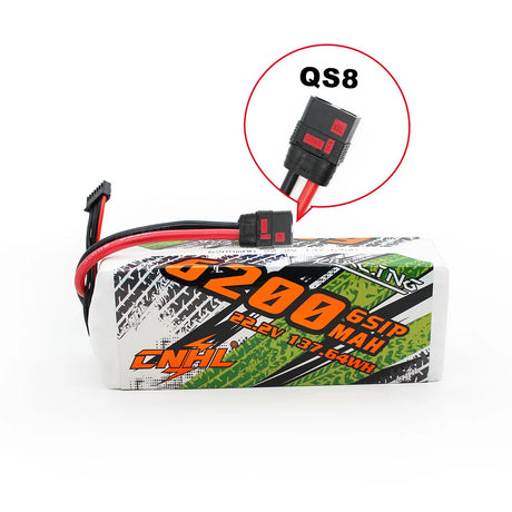 CNHL Racing Series 6200mAh 22,2V 6S 90C LiPo-Akku mit QS8-Stecker
