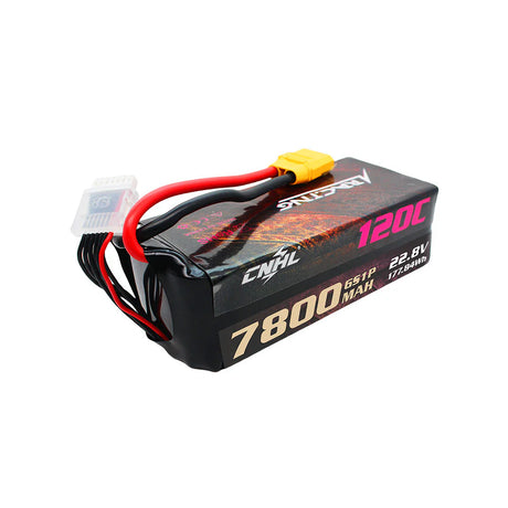 CNHL Racing Series LiHV 7800mAh 22,8 V 6S Lipo-Akku 120C mit XT90-Stecker
