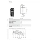 Panasonic 400 Stück CR-123PE/BN Panasonic Photobatterie CR123A Lithium 3 Volt 1400mAh, bis zu 10 Jahre lagerfähig