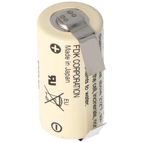 Sanyo  CR17335SE 3V 1800mAh Size 2/3A Lötfahne U-Form Lithium Batterie