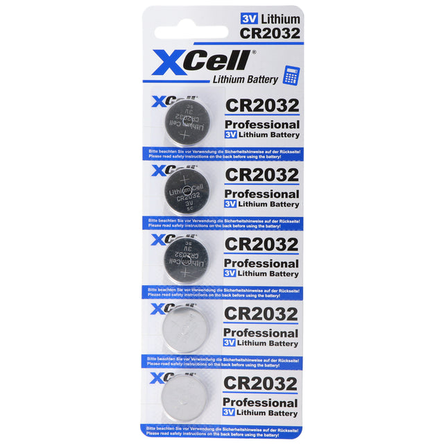 CR2032 Lithium Batterie 3V, CR2032 Batterien im praktischen 5er Set