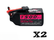 CNHL Black Series V2.0 4S LiPo Akku 1500mAh 14,8V 130C Lipo-Akku mit X
