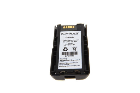 CoPacks Li-Ion Akku passend für Motorola MTP3000, MTP6000 Serie - 3,7V 2100mAh 104,1x52x28,8mm