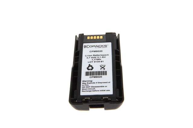 CoPacks Li-Ion Akku passend für Motorola MTP3000, MTP6000 Serie - 3,7 V 2100 mAh 104,1x52x28,8 mm