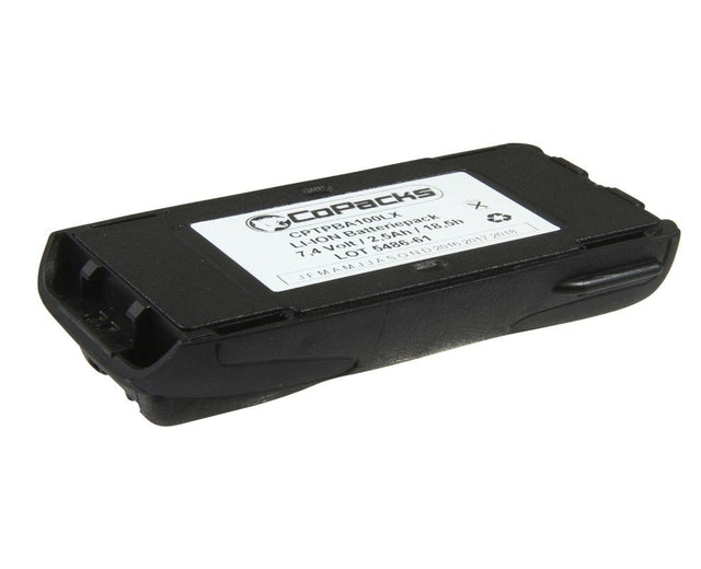 CoPacks Li Ion Akku passend für Tait TP8100 TP9300 - 7,4 V 2500 mAh 117,3x58x21,8 mm