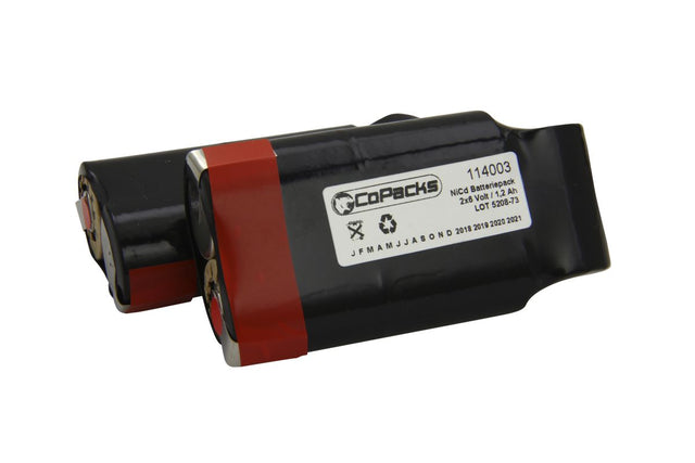 CoPacks NiCd Akkueinsatz für Theimeg Funkfernsteuerung RC101000 BT90400044 TH-GA - 6,0 V 1200 mAh