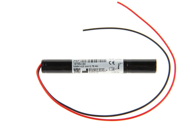 CoPacks NiMH Akku Not- und Sicherheitsbeleuchtung - 2/3AA-Size - 4,8 V 750 mAh 115x14 mm