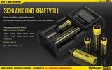 Nitecore Digicharger D2 EU - Ladegerät für Li-Ion, Ni-MH, Ni-CD und LIFePo4 Akkus