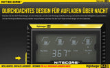 Nitecore Sysmax Digicharger D4 EU - intelligentes Ladegerät für Li-Ion, LiFePo4, Ni-MH, Ni-CD Akkus