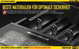 Nitecore Sysmax Digicharger D4 EU - intelligentes Ladegerät für Li-Ion, LiFePo4, Ni-MH, Ni-CD Akkus