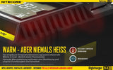 Nitecore Sysmax Digicharger D4 EU - intelligentes Ladegerät für Li-Ion, LiFePo4, Ni-MH, Ni-CD Akkus