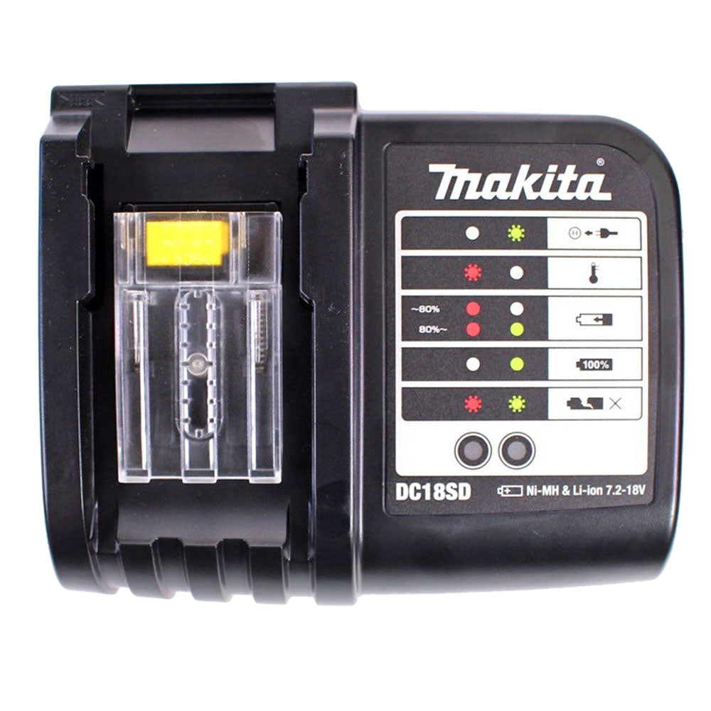 Makita Ladegerät DC18 SD 7.2V bis 18V NiMH & Li-Ion Akku