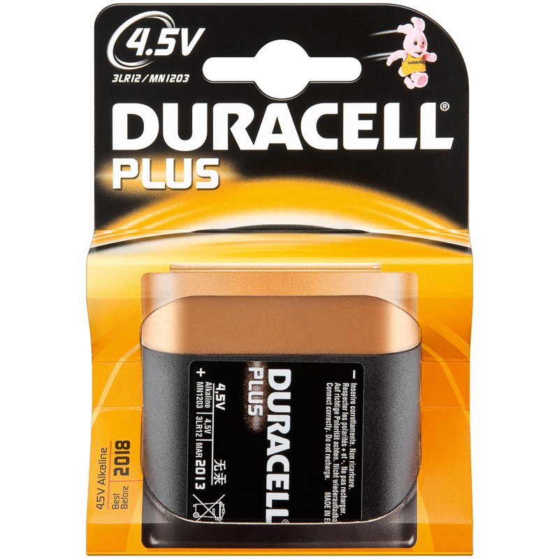 DURACELL Plus 4,5 Volt MN1203 3LR12 Flachbatterie