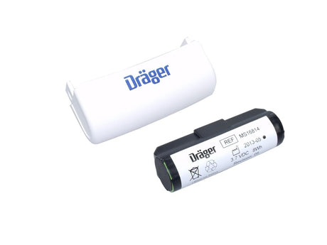 Dräger Original Li ION Batterie-Kit/ Akku für Dräger Infinity M300 Typ MS41216/MS20335/ MS16814 - 3,7 V 2100 mAh 65x22 mm