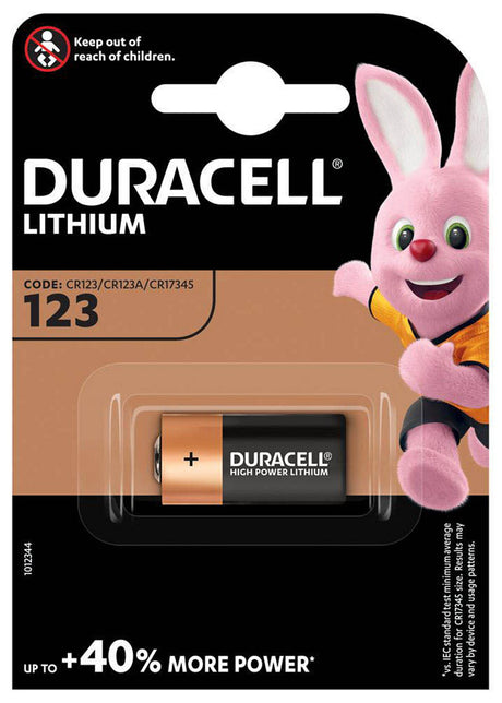 Duracell CR123A Photo Lithium-Batterie, 3 Volt, 1600mAh, 1 Stück