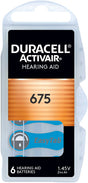 Duracell Batterie Zinc Air, 675, 1.45V Activair, Retail Blister (6-Pack)