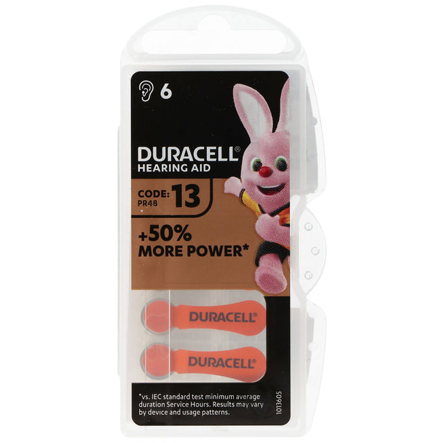 Duracell Hörgerätebatterie DA 13 AC Zn/Luft 1,4 Volt 290mAh
