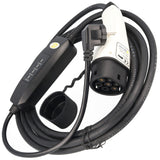 AccuCell Ladekabel für Elektroautos mit SchuKo-Stecker auf Typ 2 Mode2 230V 13A 1-Phasen Ladetechnologie mit max. 3kW nur 1,79KG