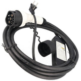 AccuCell Ladekabel für Elektroautos mit SchuKo-Stecker auf Typ 2 Mode2 230V 13A 1-Phasen Ladetechnologie mit max. 3kW nur 1,79KG