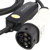 AccuCell Ladekabel für Elektroautos mit SchuKo-Stecker auf Typ 2 Mode2 230V 13A 1-Phasen Ladetechnologie mit max. 3kW nur 1,79KG