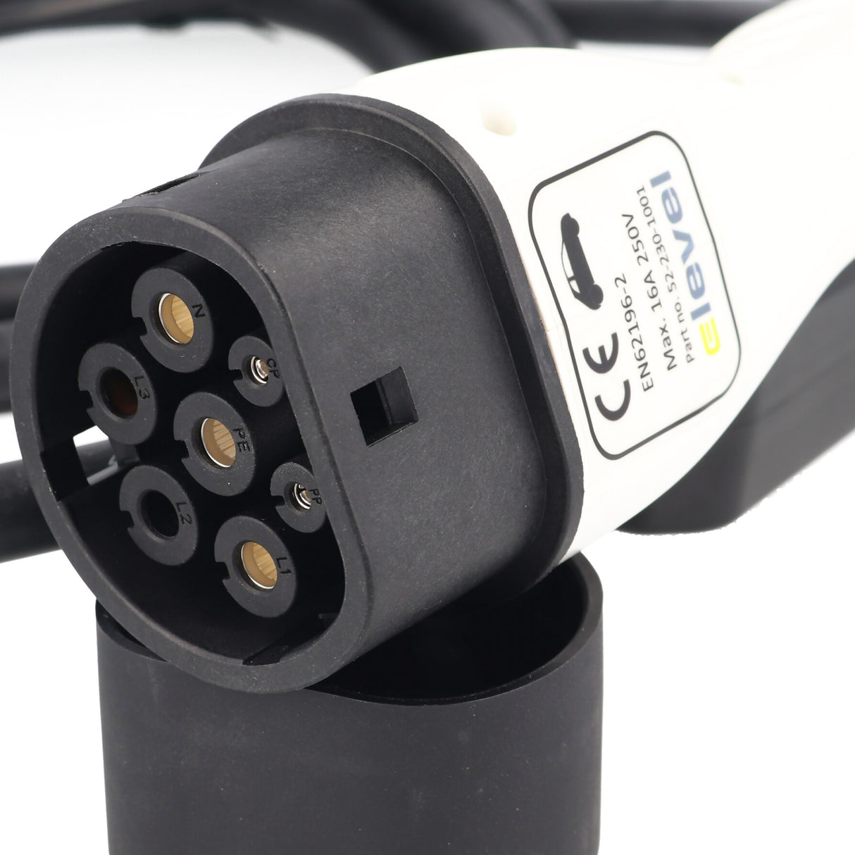 AccuCell Ladekabel für Elektroautos mit SchuKo-Stecker auf Typ 2 Mode2 230V 13A 1-Phasen Ladetechnologie mit max. 3kW nur 1,79KG