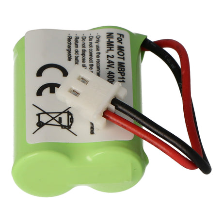 AccuCell Akku passend für Motorola MBP11, NiMH, 2,4 Volt Akku BY1131
