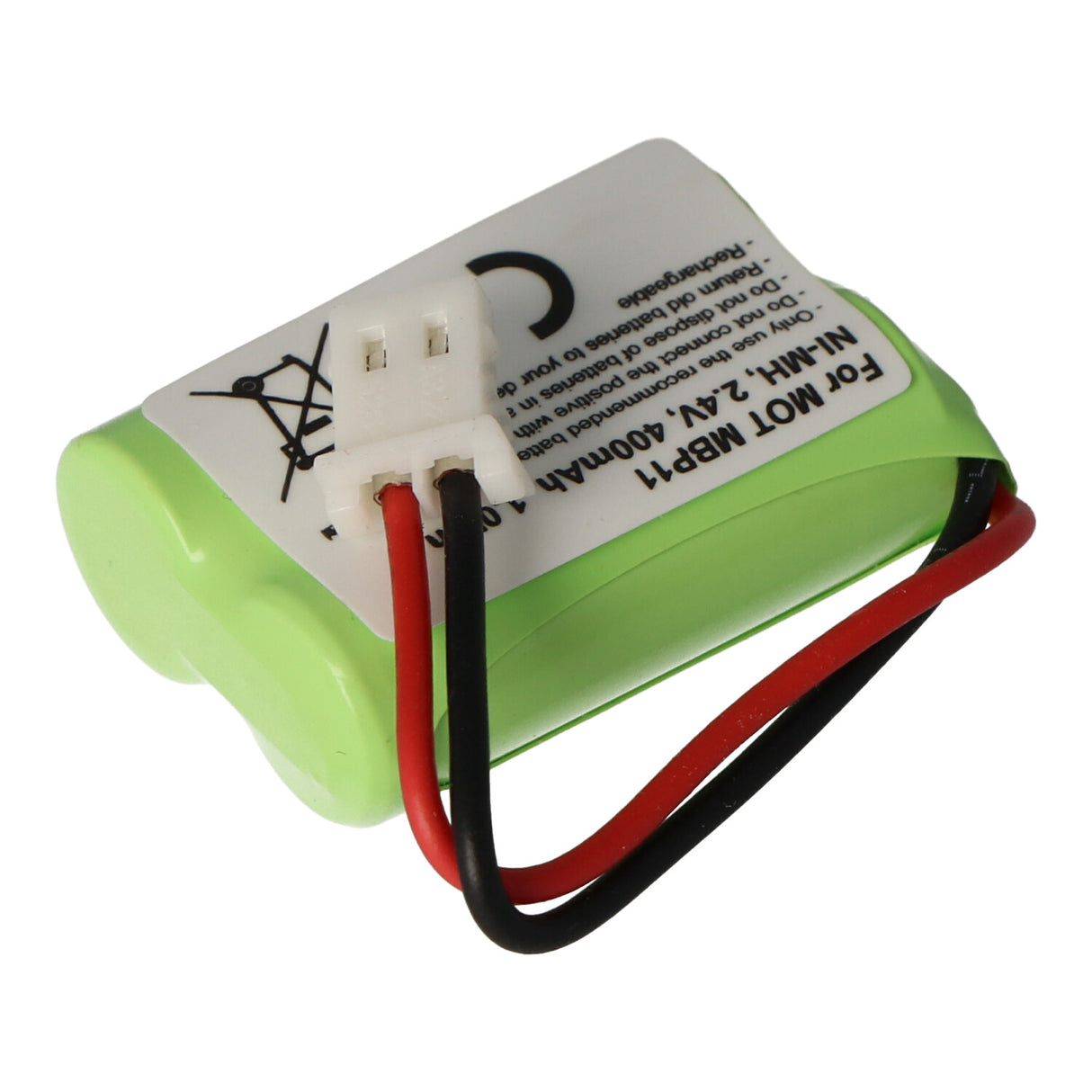 AccuCell Akku passend für Motorola MBP11, NiMH, 2,4 Volt Akku BY1131