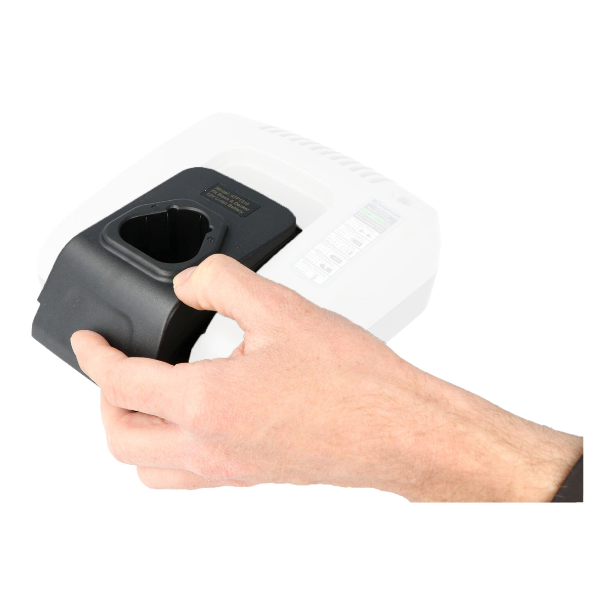 AccuCell Ladeschale für Black & Decker BL1110, BL1310, nur verwendbar mit dem Basis Ladegerät ACH-1130