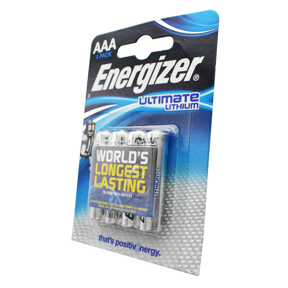 Energizer L92 Lithium Batterie AAA, 1,5 Volt 1260mAh 4er Blister