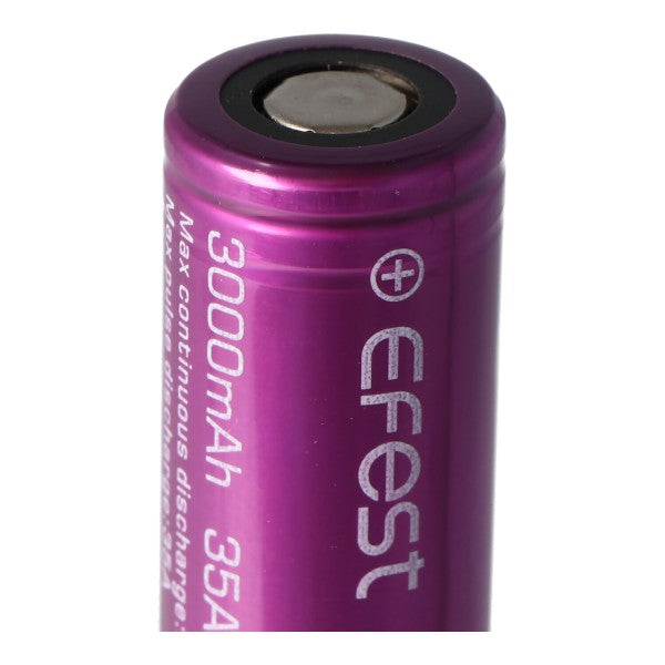 Efest Purple IMR 18650 3000mAh 3,6V - 3,7V 3000mAh (Flat Top) inkl. Akkuschutzbox