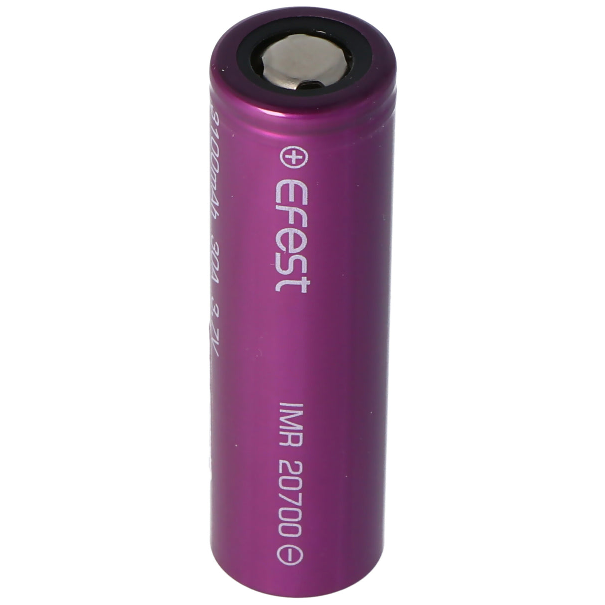 Efest IMR 20700 - 3100mAh 3,6V - 3,7V Li-Ion-Akku min. 3030mAh typ. 3100mAh maximal 30A Stromabgabe (Flat Top)