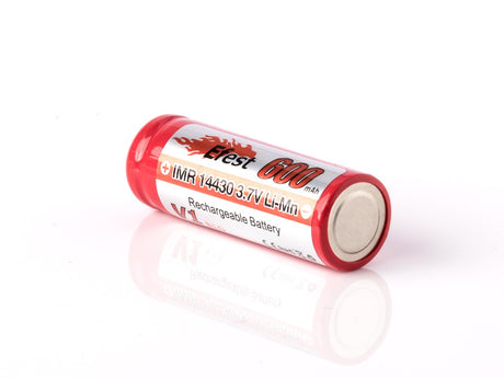 Efest IMR 14430 600mAh 3,6V - 3,7V Li-Ion-Akku (Pluspol flach)