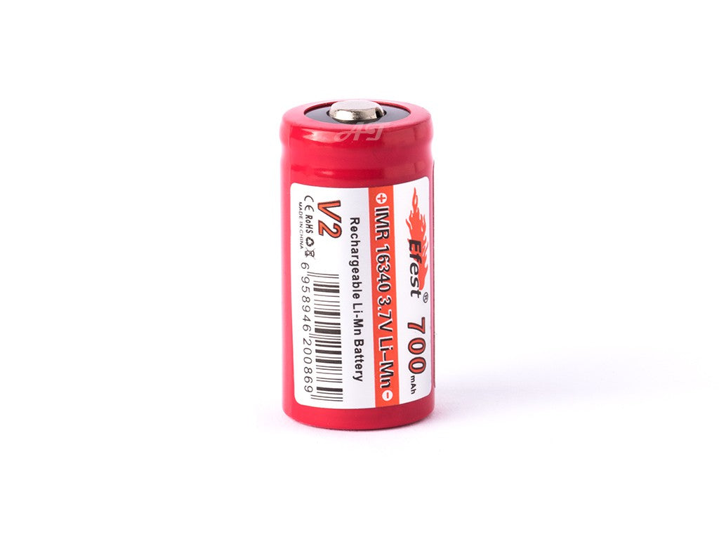 Efest IMR 16340 V2 700mAh 3,7V (Pluspol erhöht) Li-Ion-Akku