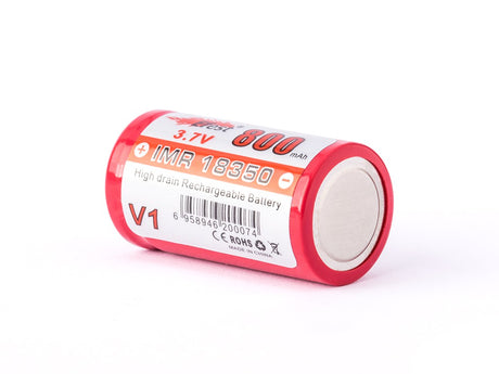 Efest IMR 18350 V1 - 800mAh 3,7V Li-Ionen (Pluspol flach)