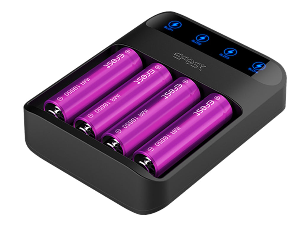 Efest Lush Q4 Li-Ion-Akku-Schnellader mit eingebautem Netzteil