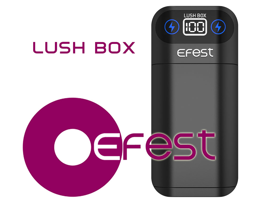 Efest Lush Box Powerbank Ladegerät für 18650 3,6V -3,7V Lithium Ionen Akkus