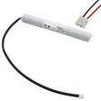AccuCell Notleuchtenakku für Elubat 137887, 2,4 Volt mit Kabel und Ste