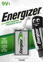 Energizer Akku NiMH, E-Block, HR22, 9V/175mAh Power Plus, Pre-charged, Retail Blister (1-Pack)