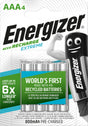 Energizer Akku NiMH, Micro, AAA, HR03, 1.2V/800mAh Extreme, Pre-charged, Retail Blister (4-Pack)